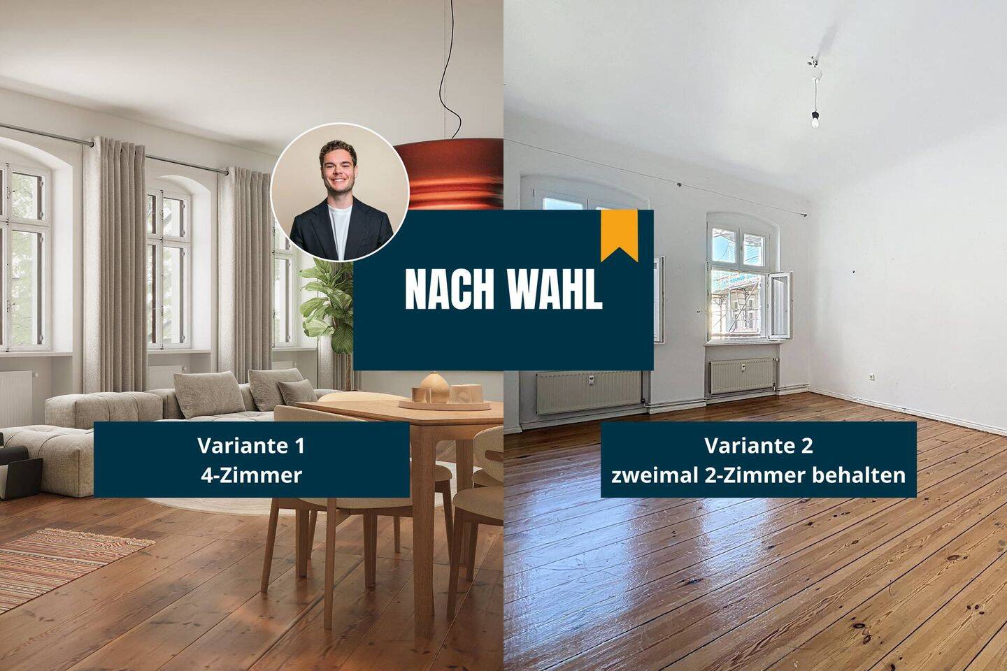Flexibilität in Ku’Damm nähe: 4-Zimmer oder zweimal 2-Zimmer!, 10711 Berlin (Charlottenburg-Wilmersdorf Charlottenburg Grunewald Halensee Wilmersdorf)