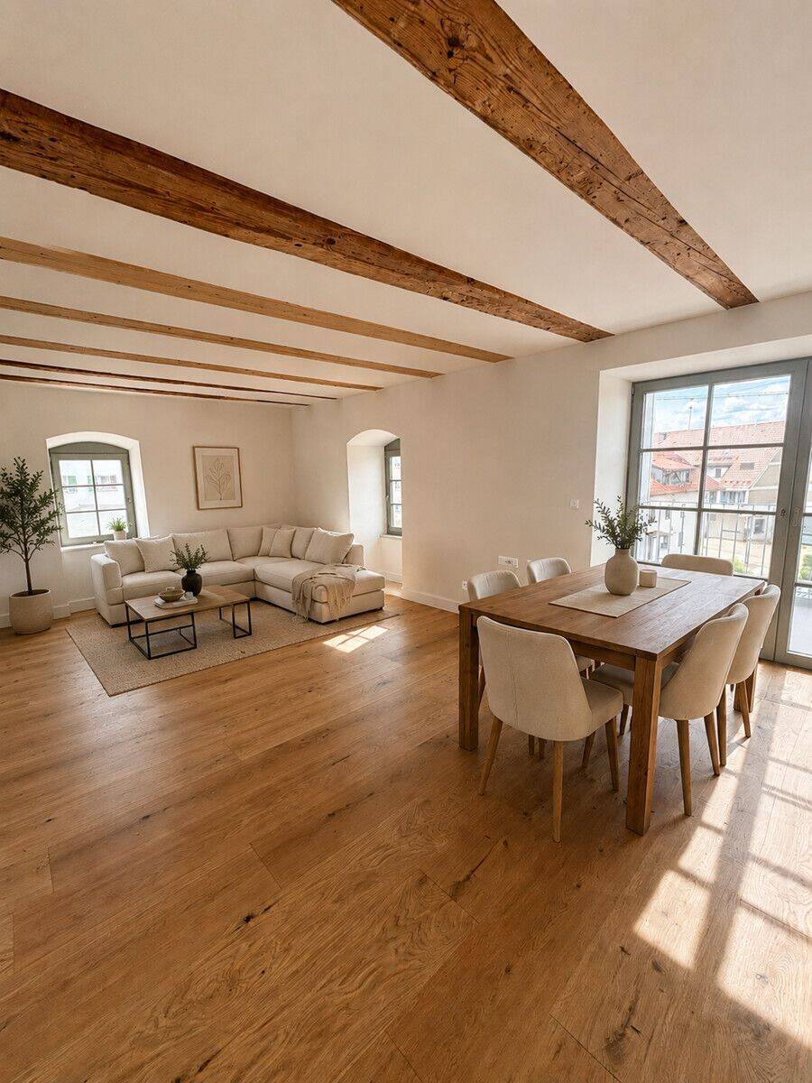 Einziehen und Wohlfühlen! 3-Zimmer-Wohnung mit Westbalkon und Küche – Erstbezug nach Sanierung, 87740 Buxheim