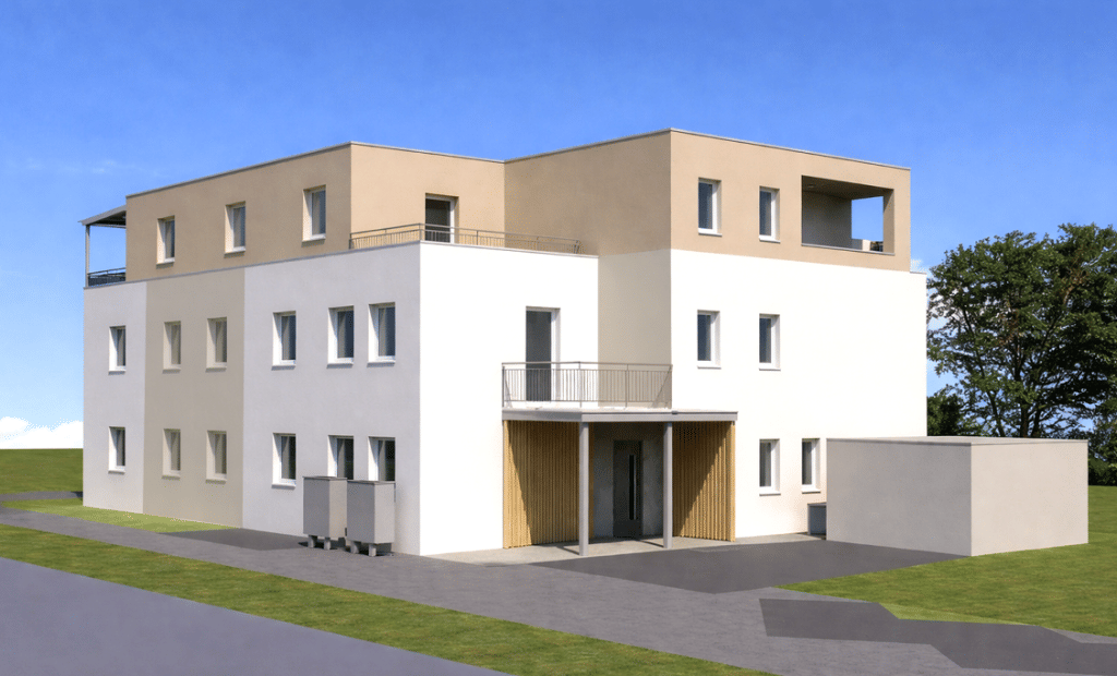Neubauwohnung in Schutterwald. 2-Zimmer-Wohnung mit 78,63 m² Wohnfl., Balkon u. zwei Stellplätze, 77746 Schutterwald