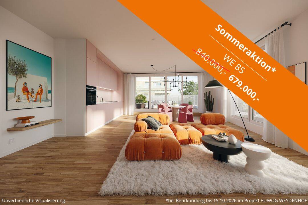 Jetzt von Preisaktion profitieren: Wunderschönes 2,5 Zimmer-Penthouse mit zwei großen Terrassen, 12439 Berlin (Treptow-Köpenick Kleingartenanlage Waldland Niederschöneweide)