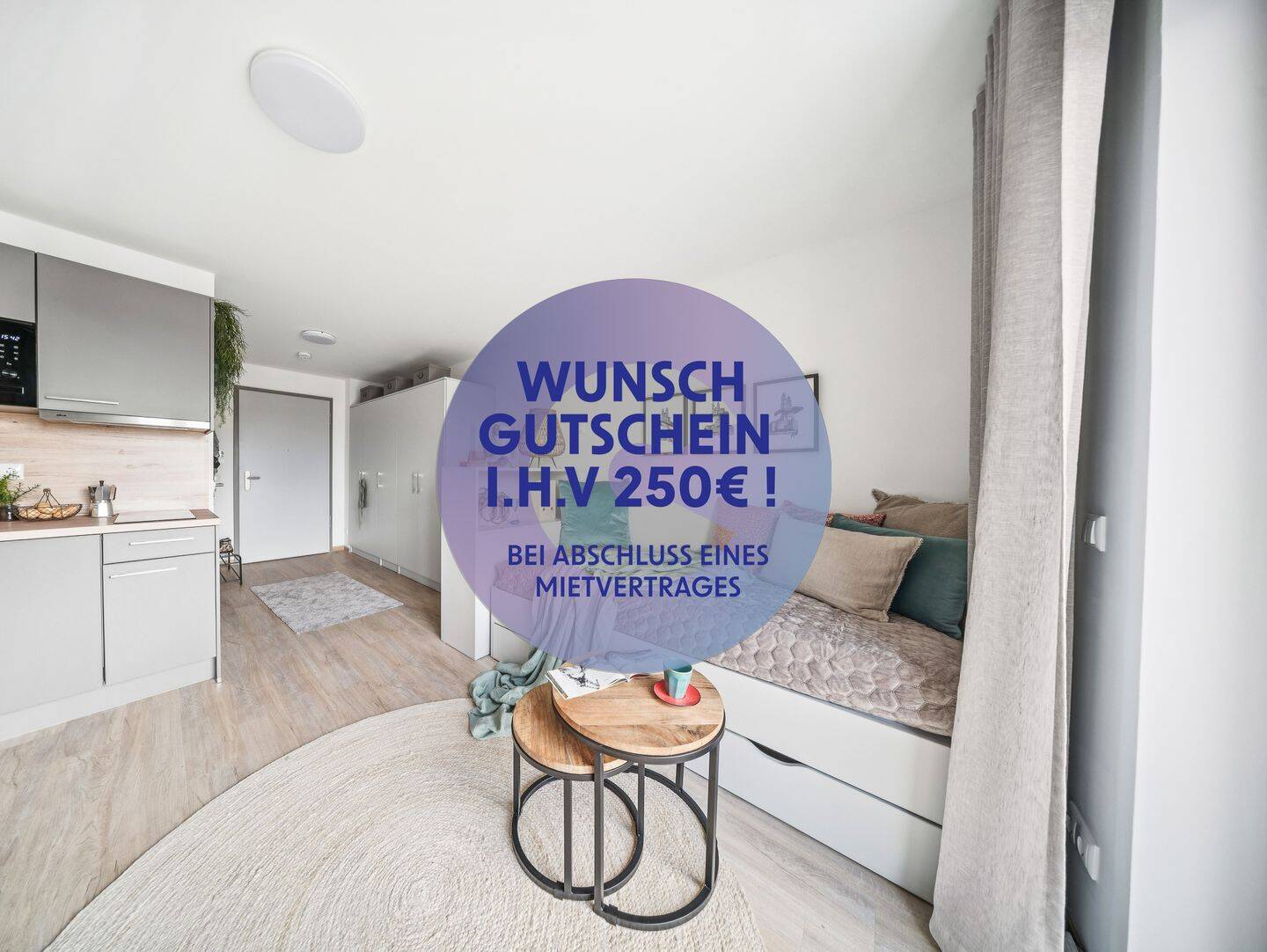 250€ geschenkt! Modern eingerichtetes 1-Zimmer-Apartment in Magdeburg, 39106 Magdeburg (Alte Neustadt)