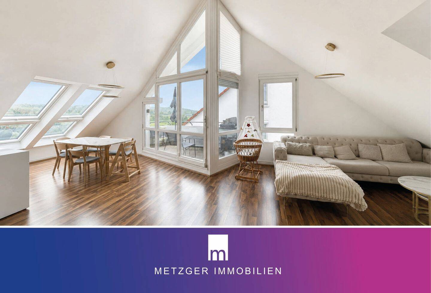 3-Zimmer-Wohnung mit toller Raumwirkung, Balkon und in grüner Wohnlage, 73061 Ebersbach an der Fils