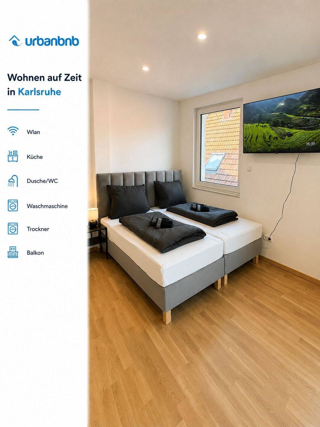 Zeitwohnen in Karlsruhe, möblierte Wohnung mieten, 76149 Karlsruhe (Neureut Nordstadt)