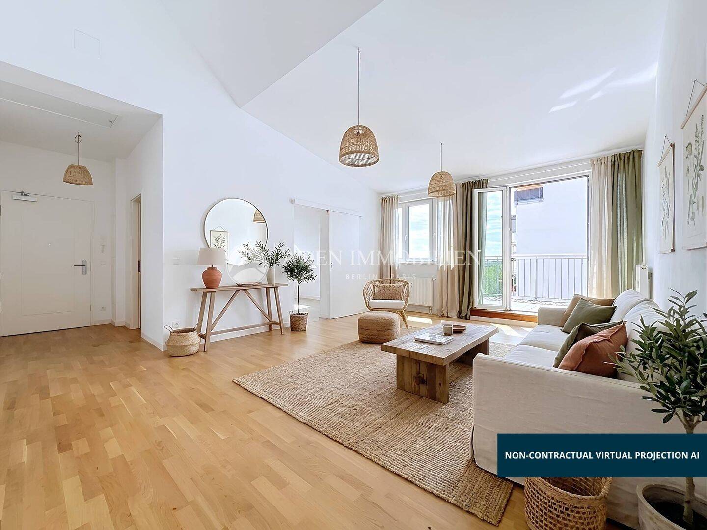 Dachgeschosswohnung mit Südbalkon: Stilvolle 2,5-Zimmer-Wohnung in Top-Zustand, 12487 Berlin (Treptow-Köpenick)