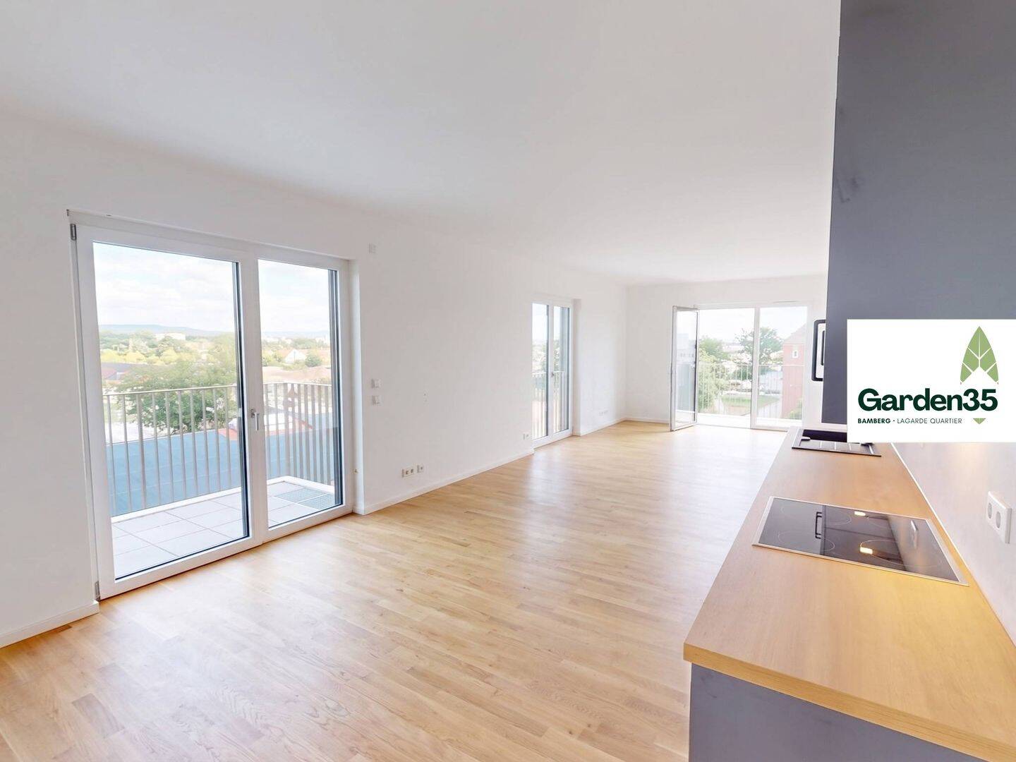 IHR GARTEN EDEN: Lichtdurchflutete 3-Zi.-Whg. mit Einbauküche und BALKON im Lagarde Campus, 96052 Bamberg (Bamberg Gartenstadt Hirschknock Kramersfeld)