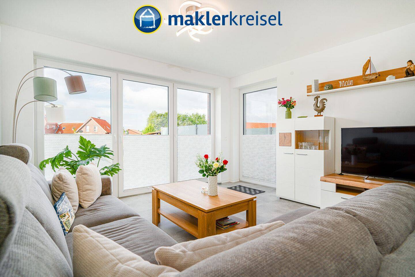 Moderne Erdgeschosswohnung mit Terrasse & Carport in Esens, 26427 Esens