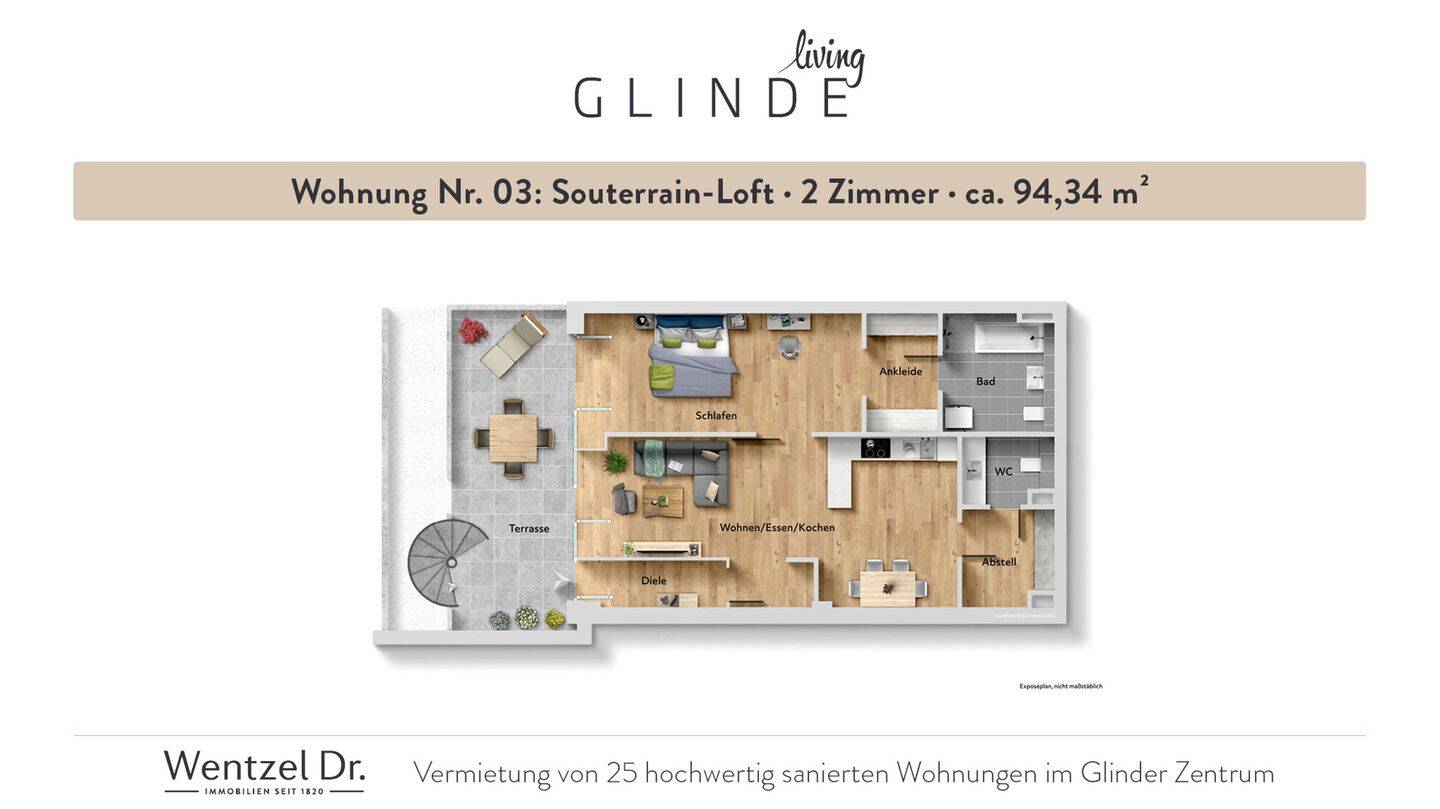 Ihr neues Zuhause in Glinde – 2-Zimmer-Wohnung – Wentzel Dr., 21509 Glinde