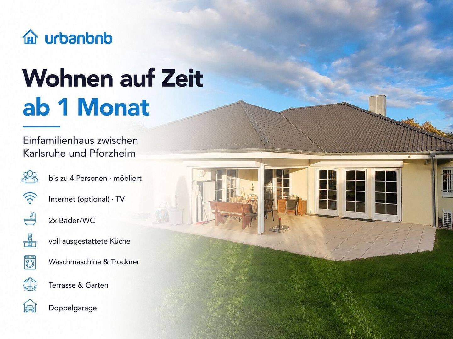 Haus ab 1 Monat nahe Karlsruhe & Pforzheim, 75210 Keltern