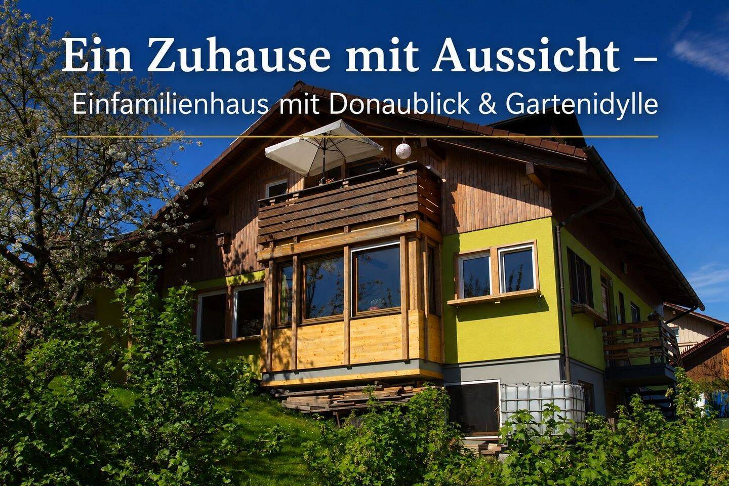 Ein Zuhause mit Aussicht – Einfamilienhaus mit Donaublick & Gartenidylle, 94474 Vilshofen an der Donau
