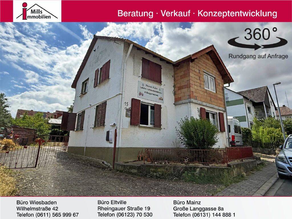 Essenheim: Freistehendes, großes 1-2 Familienhaus, 55270 Essenheim
