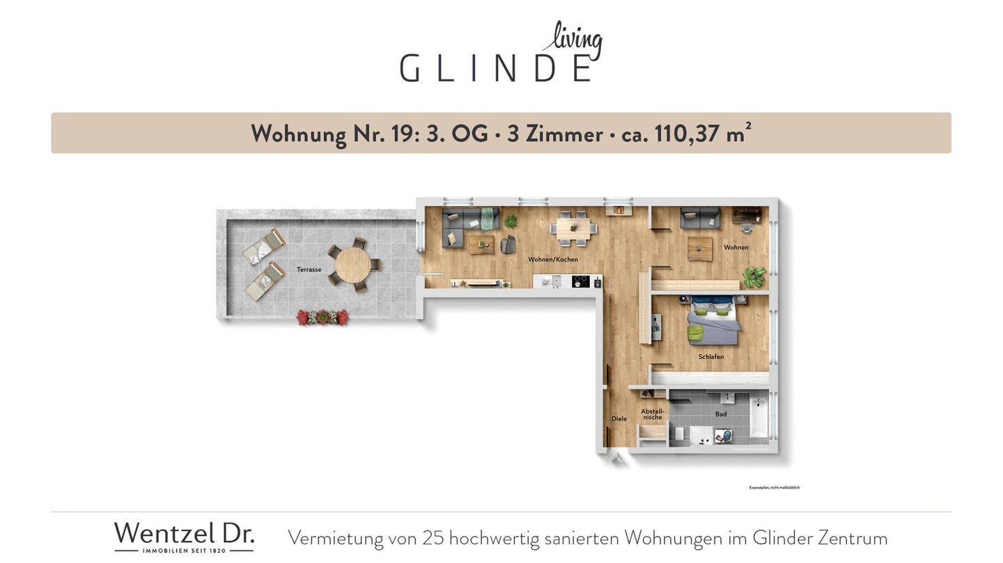 3-Zimmer-Wohnungen mit modernem Wohnkomfort in Glinde- Wentzel Dr., 21509 Glinde