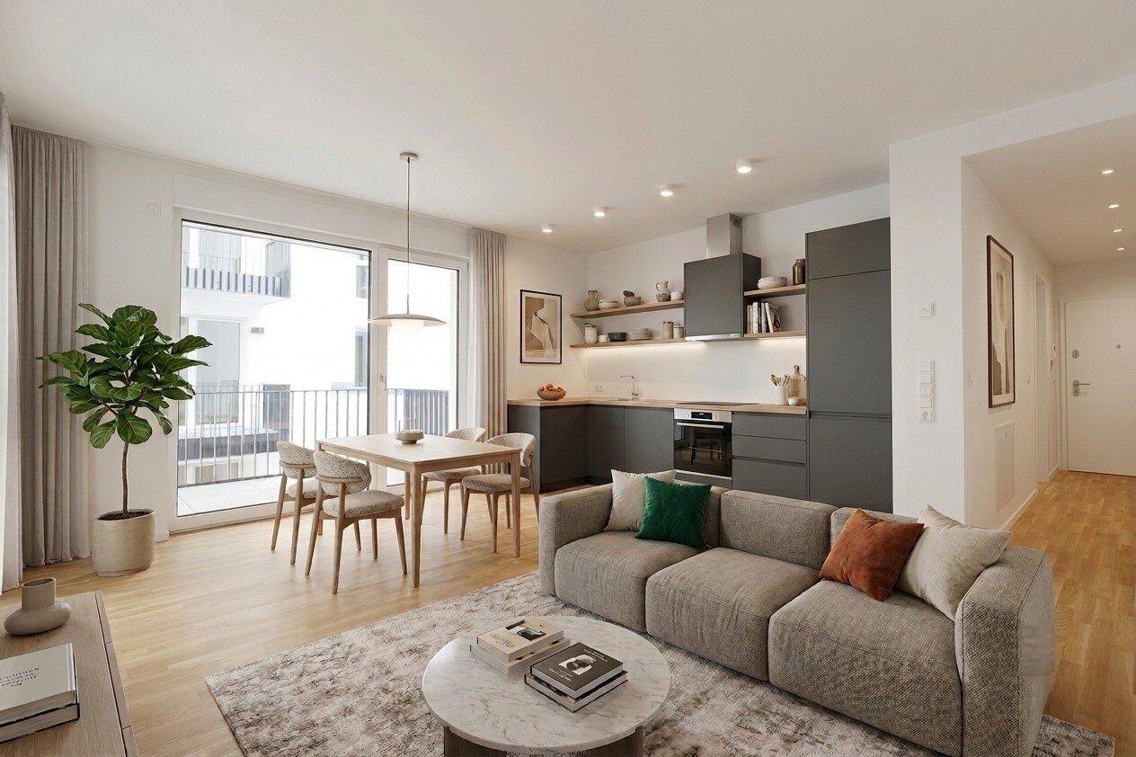 Erster Monat kaltmietfrei! Moderne 2-Zimmerwohnung mit Balkon ruhigem Hinterhaus!, 4177 Leipzig (Altlindenau Lindenau)