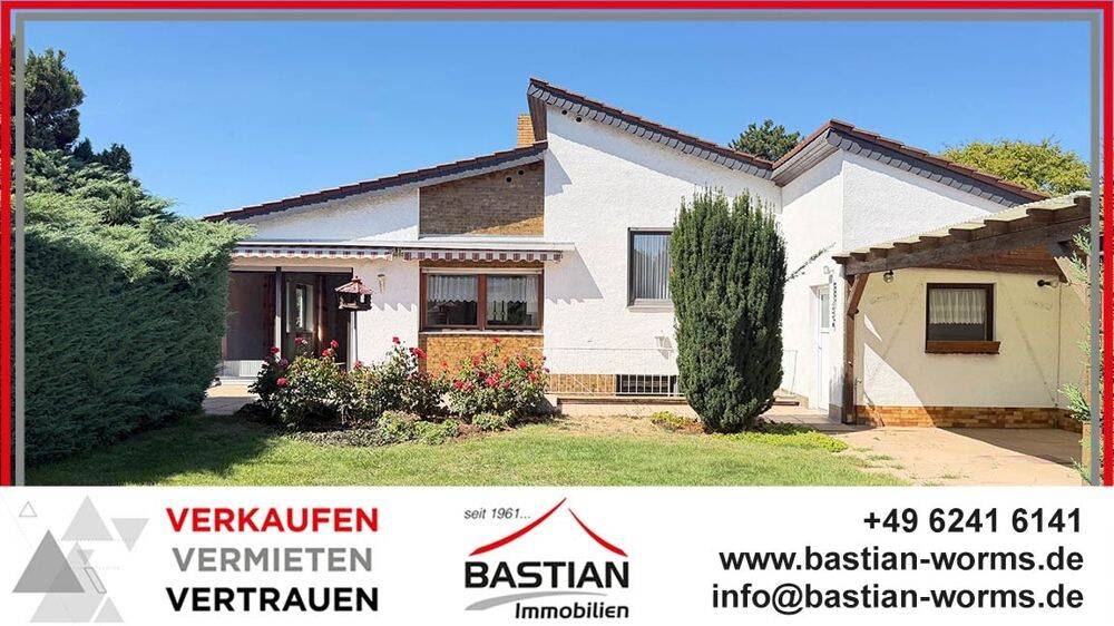 Architektur-Statement: Split-Level-Haus mit Pultdach – Garten – Garage – „In den Lüssen“!, 67549 Worms (Hochheim Innenstadt Leiselheim Neuhausen Pfiffligheim)