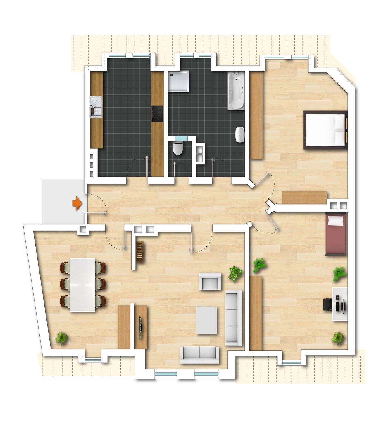 Großzügige Altbauwohnung mit ca. 150 m² Wohnfläche in charmanter Wohnlage von Neunkirchen!, 66538 Neunkirchen