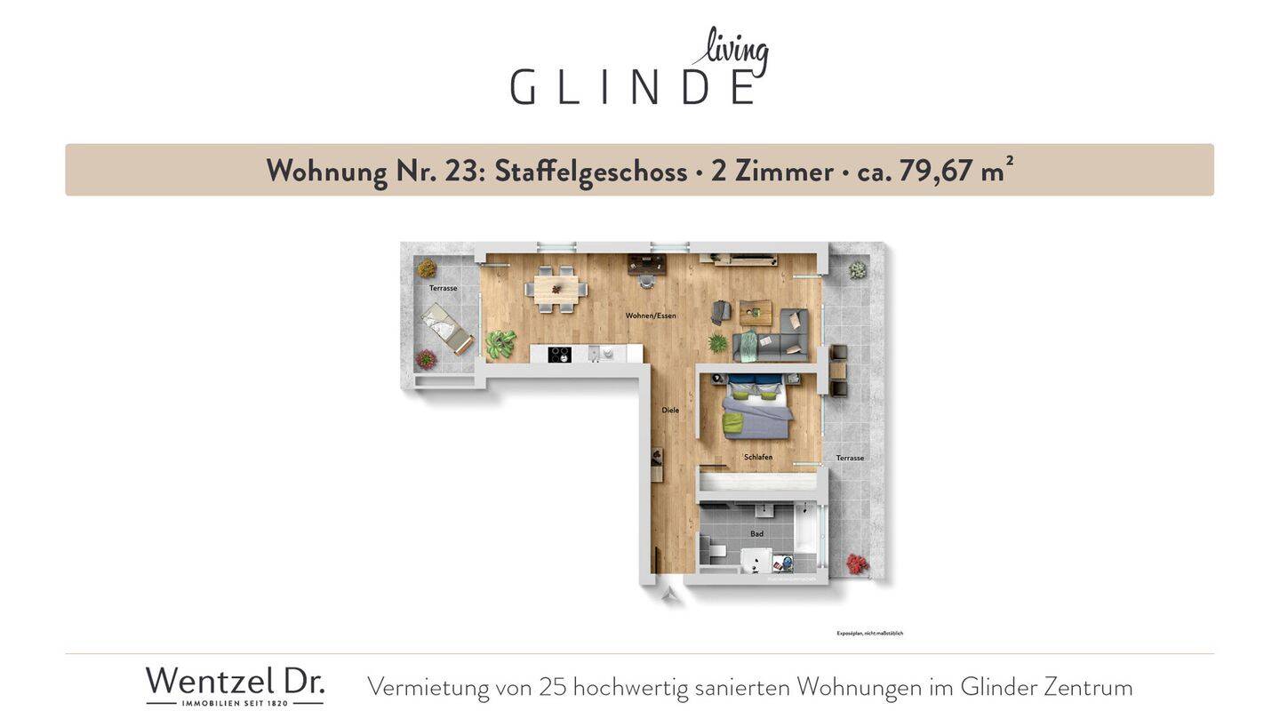 Ideal für Singles und Paare – attraktive 2-Zimmer-Wohnungen in Glinde-Wentzel Dr., 21509 Glinde