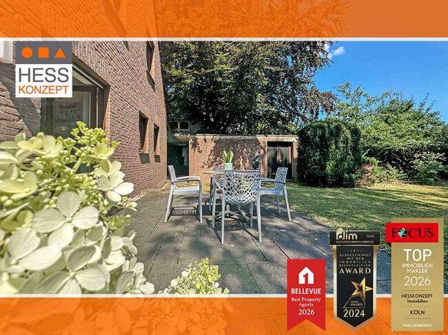 MODERIERTER PROFI-FILM: Freistehendes Einfamilienhaus mit uneinsehbarem Garten und Garage, 50859 Köln (Lindenthal Lövenich Weiden Widdersdorf)