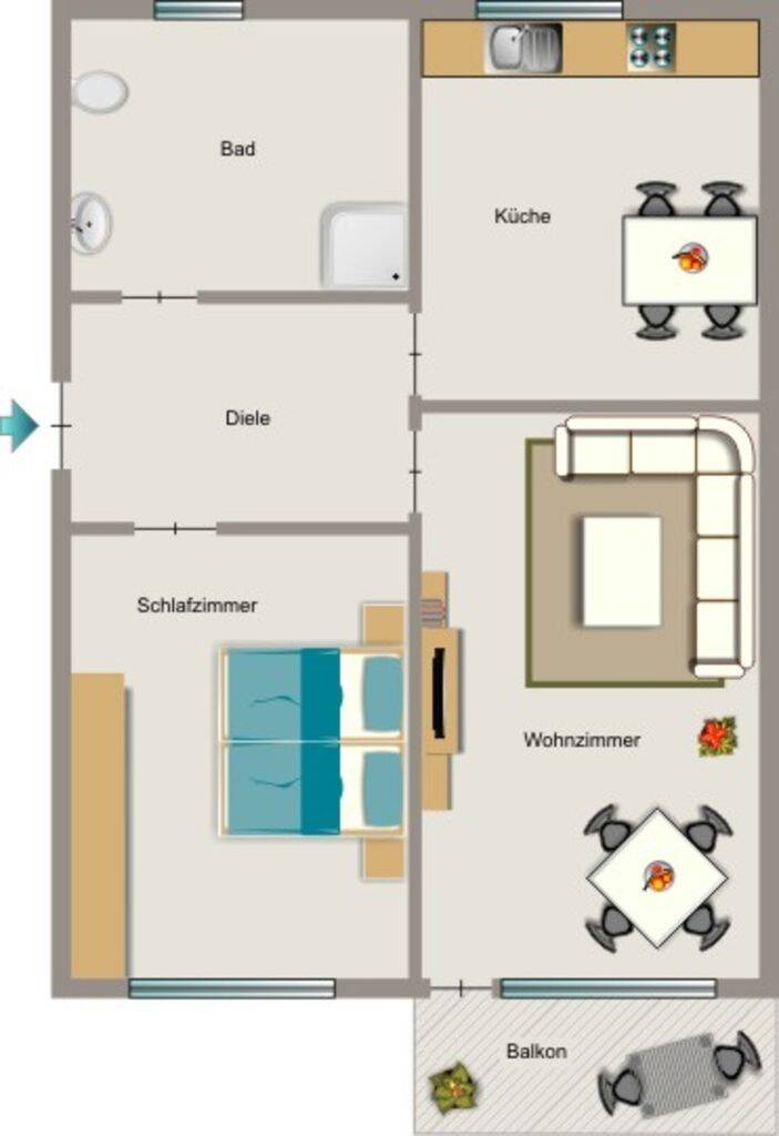 Demnächst frei! 2-Zimmer-Wohnung in Oberhausen Schwarze Heide, 46149 Oberhausen (Alsfeld Buschhausen Schwarze Heide Stadtmitte Sterkrade-Mitte)