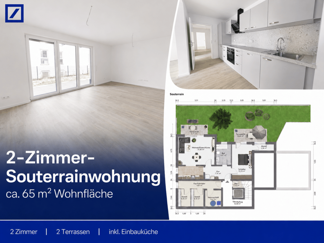 Erstbezug! Schicke Souterrainwohnung mit Terrasse und Garten!, 56077 Koblenz