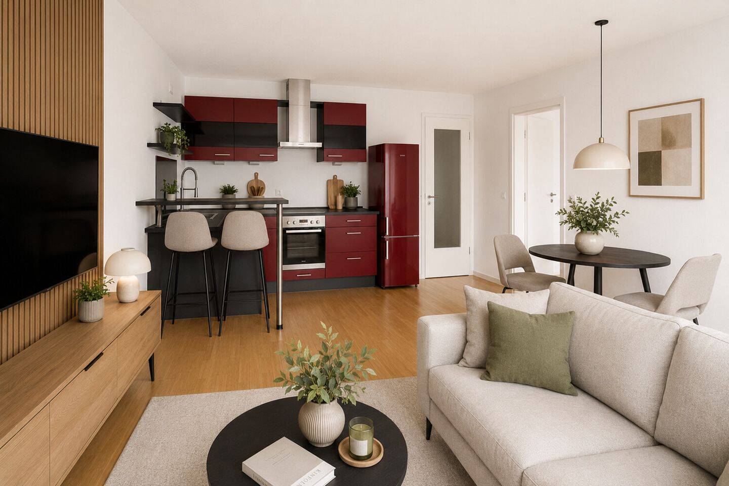 Urban wohnen. Im Grünen leben. Penthousegefühl: Moderne 3-Zimmerwohnung mit Südwestbalkon, 80686 München (Laim Sendling-Westpark)