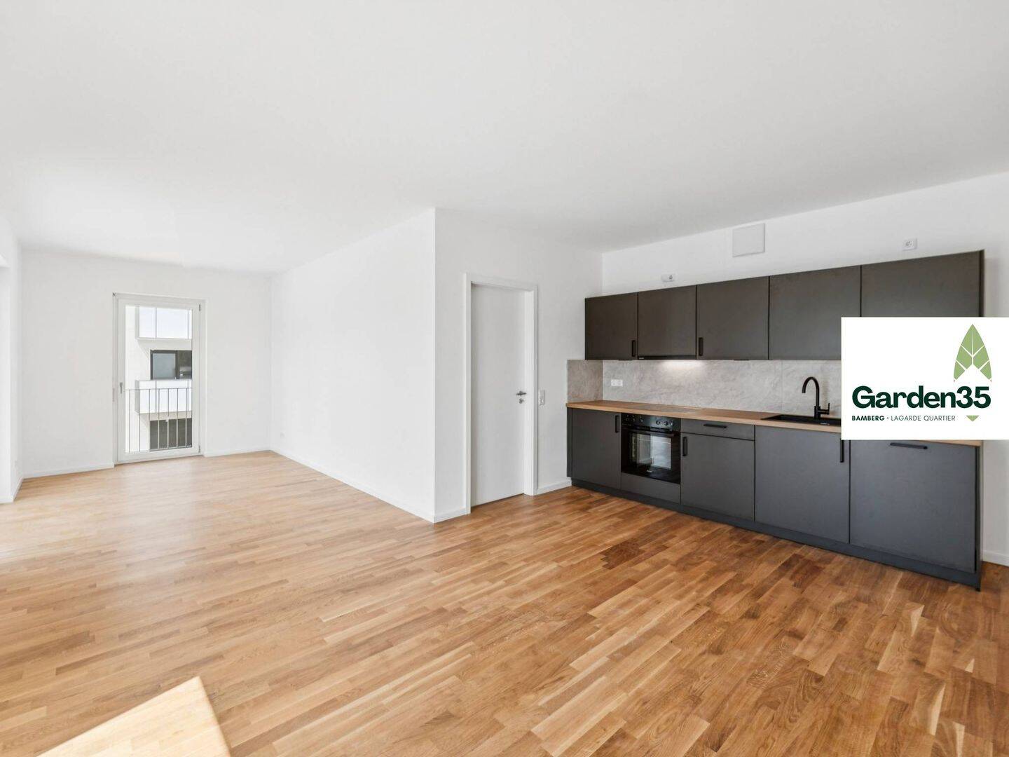 Moderne Neubauwohnung im Lagarde Quartier: 3 Zimmer, Einbauküche und BALKON mit Blick ins Grüne, 96052 Bamberg (Bamberg Gartenstadt Hirschknock Kramersfeld)