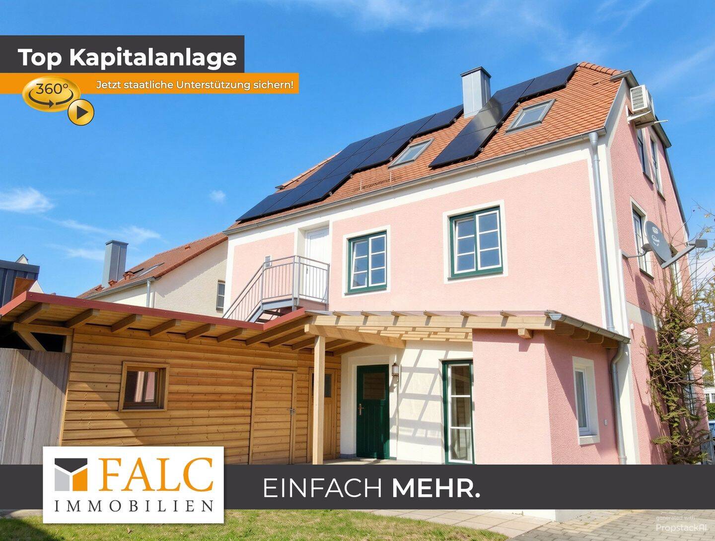 Einfach Mehr: Autarkes, kernsaniertes, gepflegtes Stadthaus mit 2 separaten Wohnungen. Erbpacht., 85290 Geisenfeld