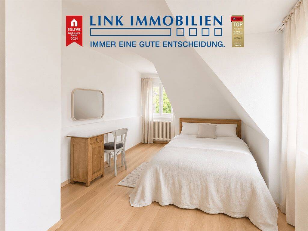 Für EINZELPERSON: Schöne 2-Zimmer-DG-Wohnung in Halbhöhenlage, 70193 Stuttgart (Nord West)