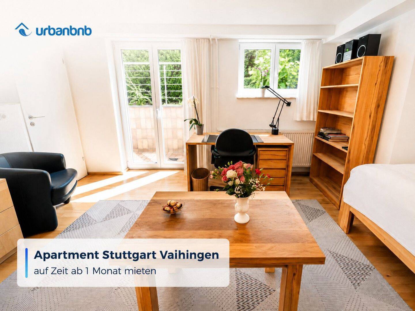 Möbliertes Apartment in Stuttgart-Vaihingen nahe Uni – ab 1 Monat, 70563 Stuttgart (Vaihingen)