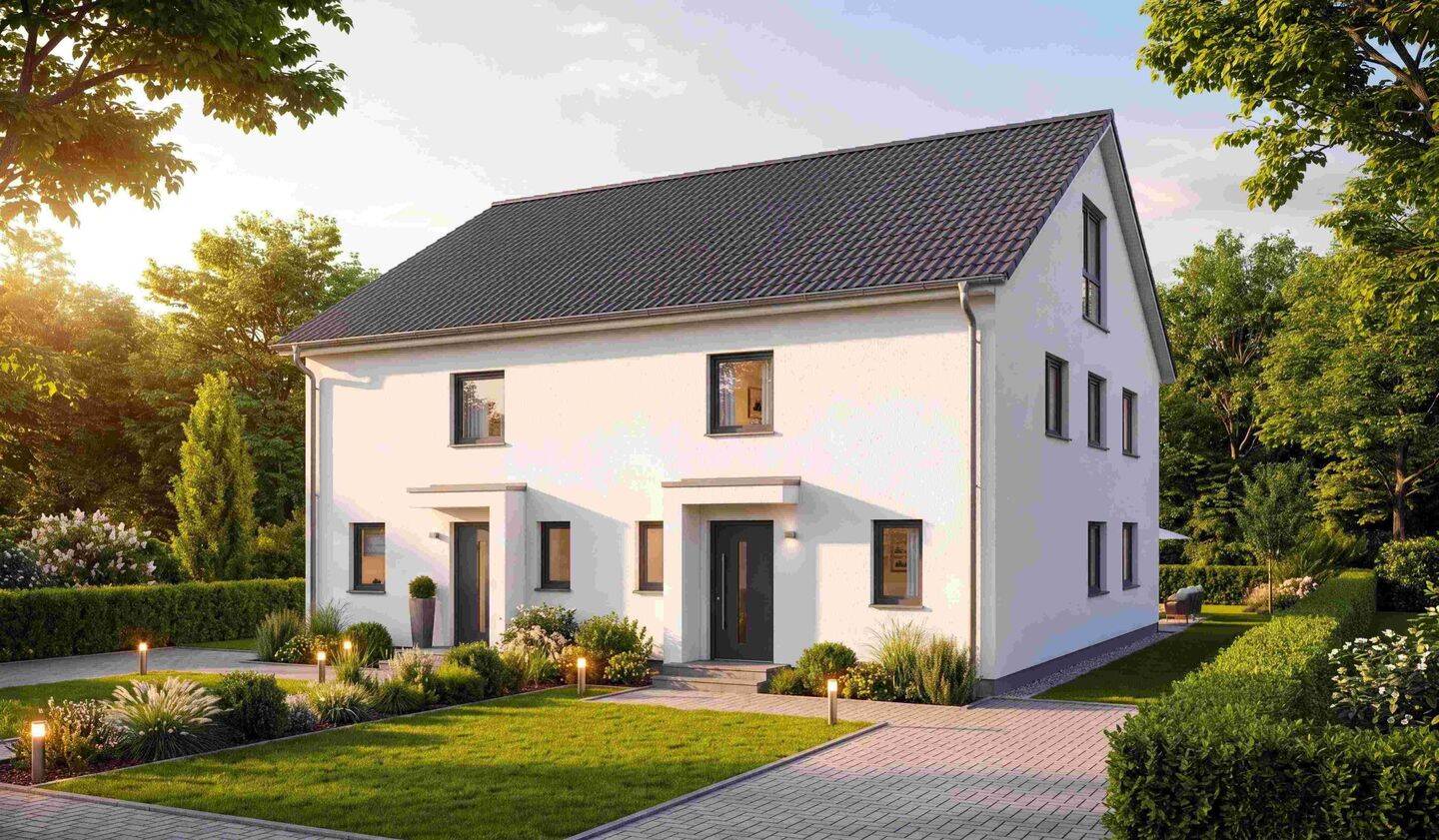 Neubauprojekt Doppelhaushälfte in Tarnow bei Bützow, 1.431 Quadratmeter Grundstück, provisionsfrei, 18249 Tarnow