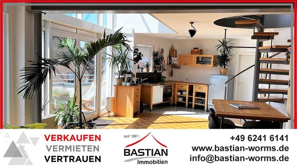 Have a look! Extravagante Penthouse-Maisonette m. Ausblick – Terrasse – Garage – Innenstadt!, 67547 Worms (Innenstadt Weinsheim)
