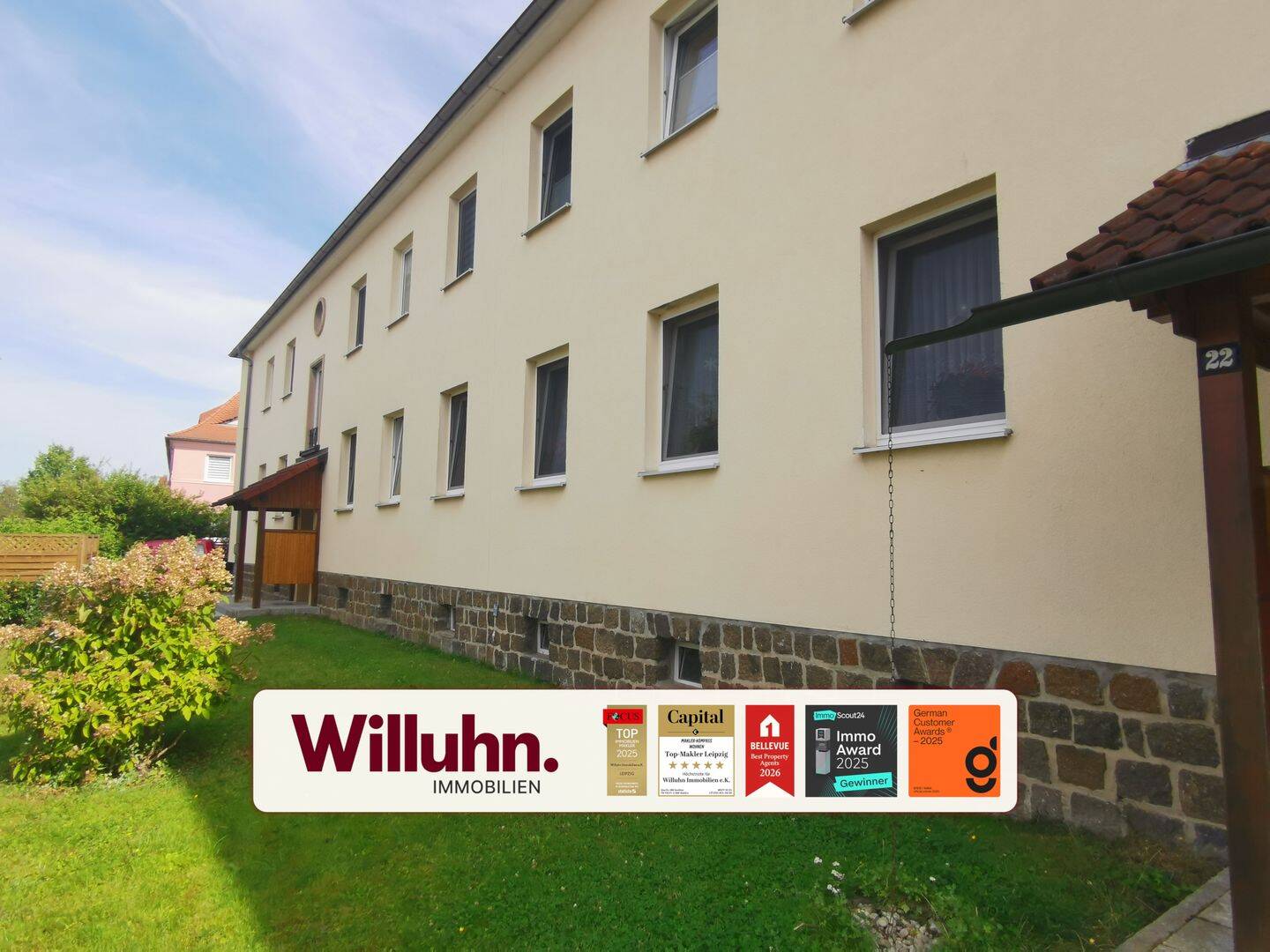 Schicke 3-Raum-Wohnung mit separater Küche und Tageslicht-Wannenbad in gepflegtem MFH, 4575 Neukieritzsch
