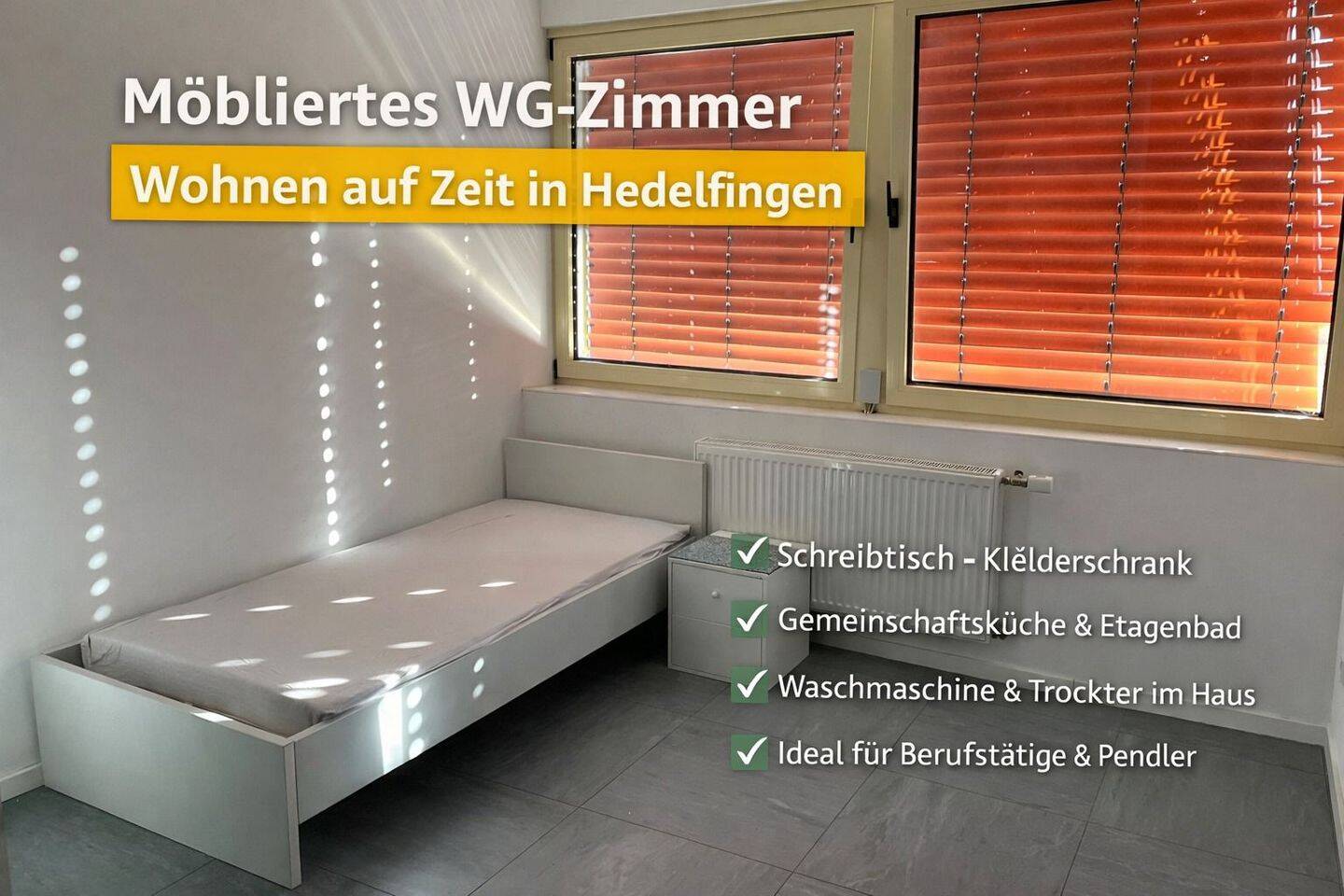 Wohnen auf Zeit in Stuttgart – Möblierte Zimmer in WG, 70327 Stuttgart