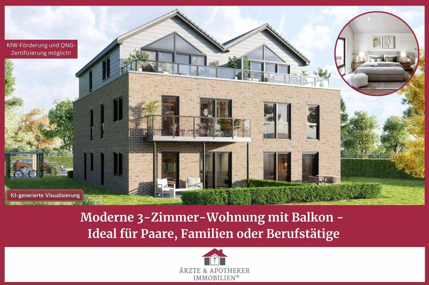 Moderne 3-Zimmer-Wohnung mit Balkon – Ideal für Paare, Familien oder Berufstätige, 26802 Moormerland