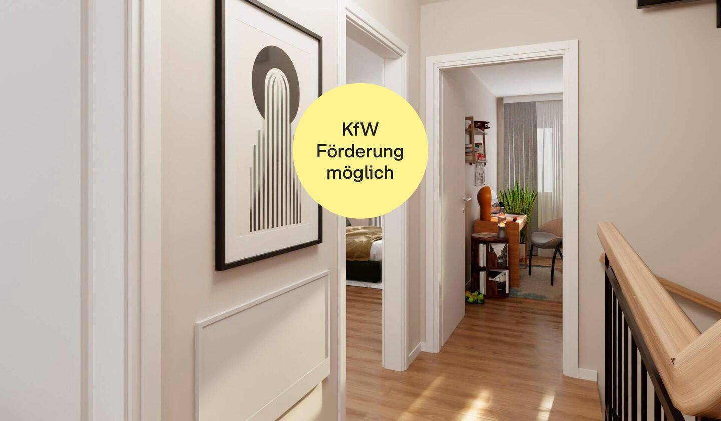 Doppelhaushälfte mit Garten und Dachterrasse im Effizienzhaus-Standard 55, 63225 Langen (Hessen)