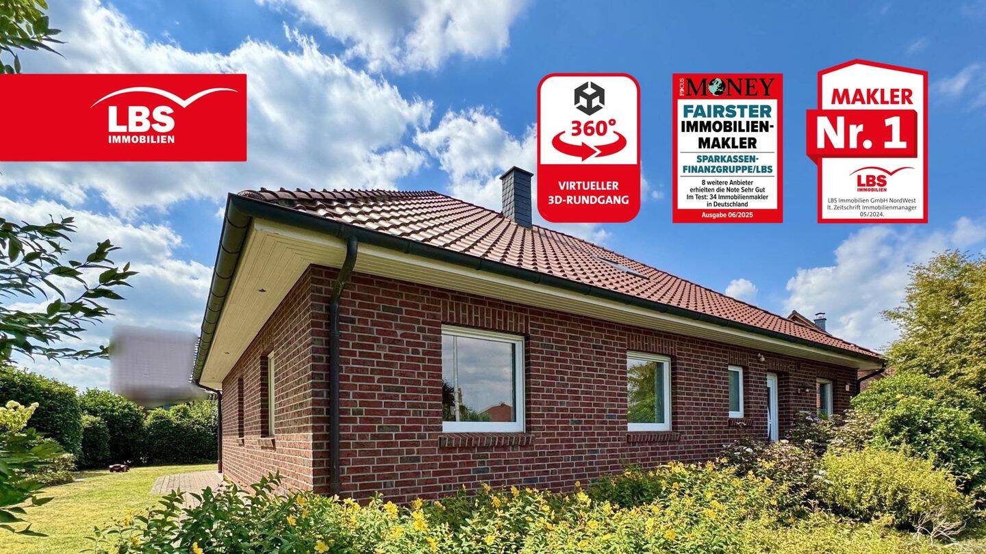 Sehr gepflegter Bungalow in Varel ruhige Wohnlage mit Südwest-Garten, 26316 Varel