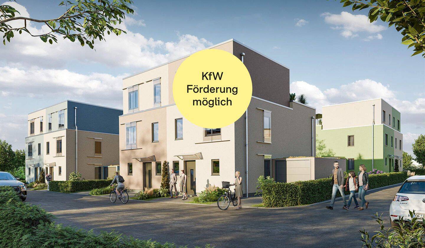 Doppelhaushälfte mit Garten und Dachterrasse im Effizienzhaus-Standard 55, 63225 Langen (Hessen)