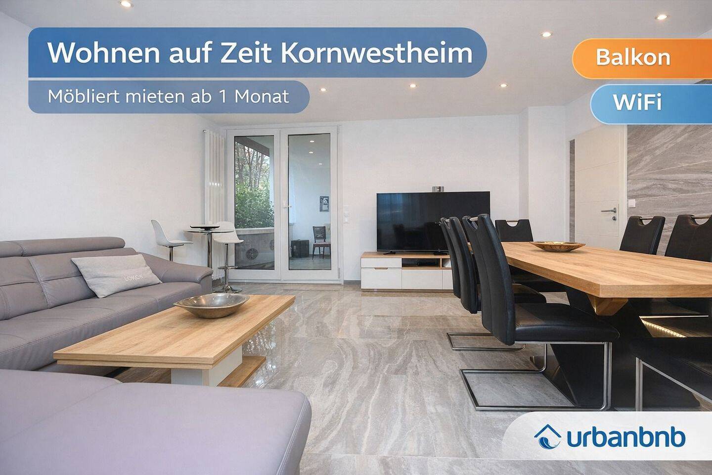 Möbliertes Wohnen auf Zeit in Kornwestheim ab 1 Monat, 70806 Kornwestheim