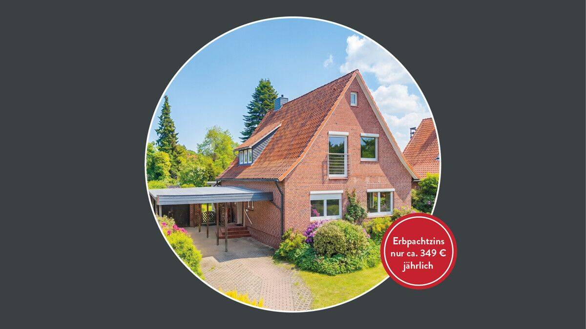 Erbpacht: Gepflegtes Einfamilienhaus mit Garten in ruhiger Wohnlage, 21337 Lüneburg