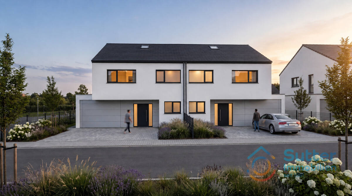 Erstbezug – Doppelhaushälfte mit Garage in Zellerberg, 87668 Rieden
