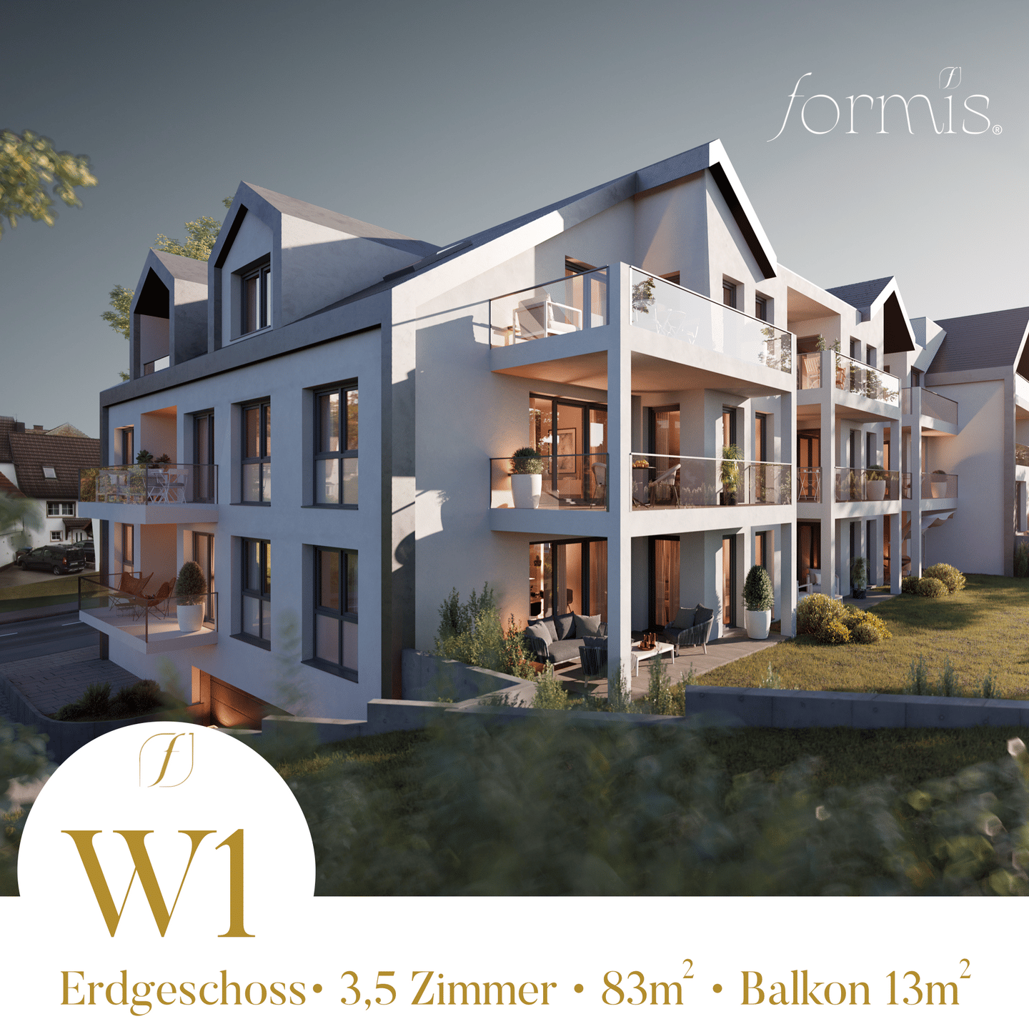 W1 – Die Eckwohnung mit Perspektive – inkl. Tiefgaragenstellplatz, 72186 Empfingen