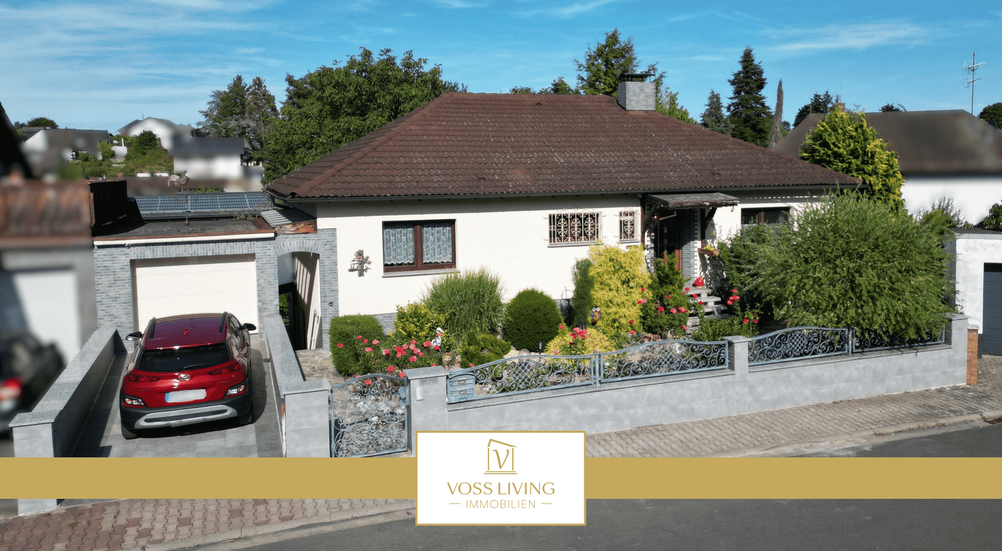 Traumbungalow mit ELW und Garten in ruhiger Sackgassenlage mit Garage und KFZ Stellplatz, 61130 Nidderau