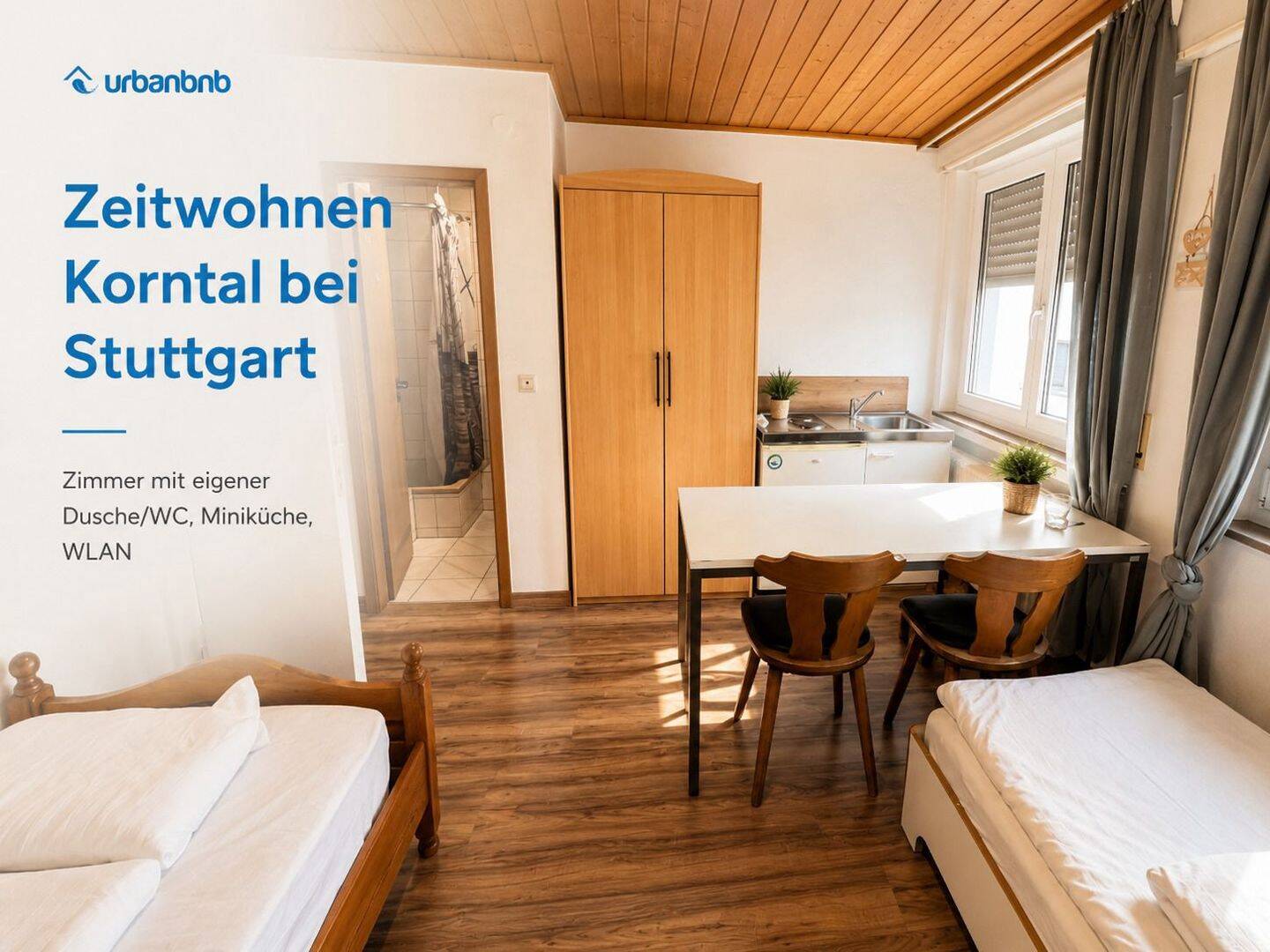 Pension in Korntal – Zimmer für Wohnen auf Zeit, 70825 Korntal-Münchingen