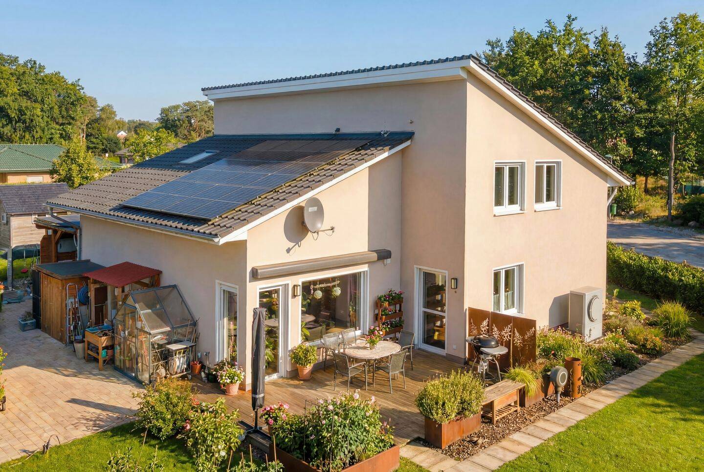 Energieeffizientes Pultdach-Haus in Rehfelde – Mit Luftwärmepumpe, Fußbodenheizung, Smart Home usw., 15345 Rehfelde