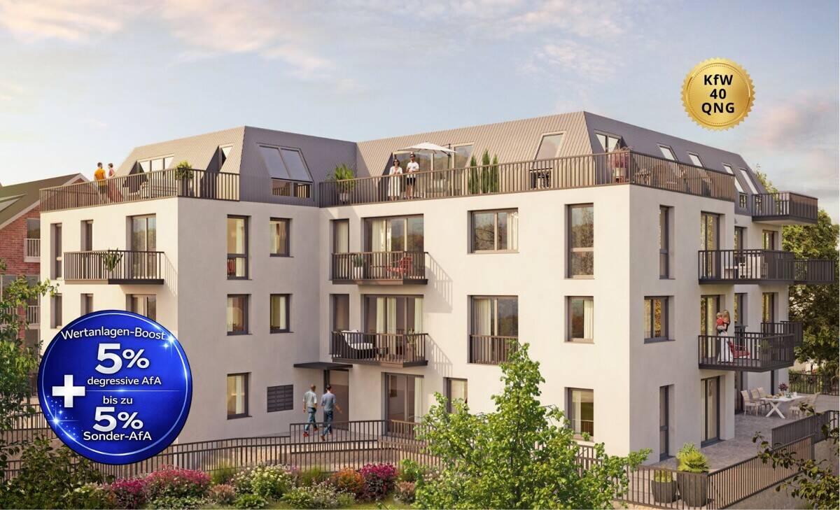 Geräumige 4-Zimmer-Eigentumswohnung mit Wohlfühlambiente *KfW-40-QNG Standard*, 71679 Asperg