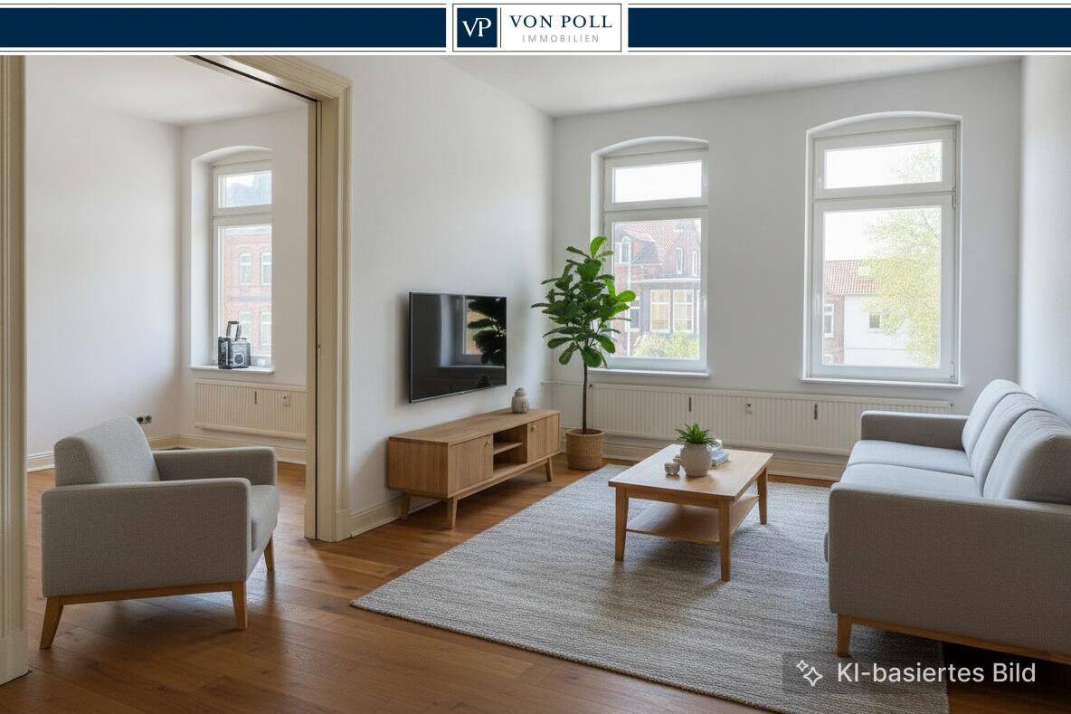 Klassischer Altbau nach Kernsanierung mit Balkon, 24114 Kiel (Südfriedhof)