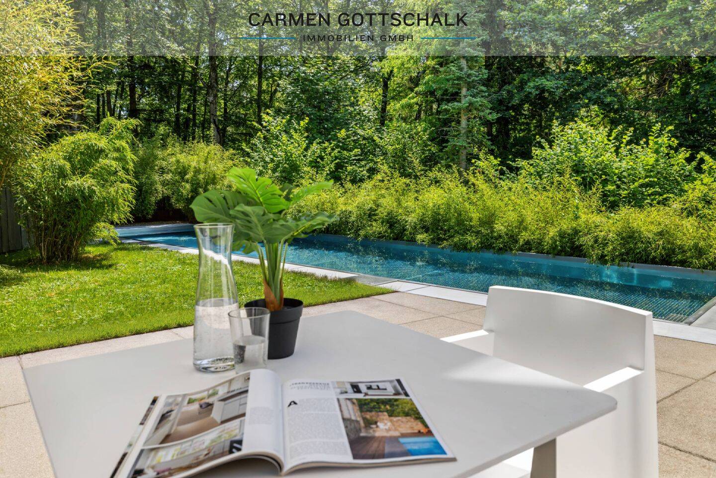 Der Bauhaus-Solitär. Kompromissloses Design, 12-Meter-Pool und großzügiges Lebensgefühl., 82319 Starnberg