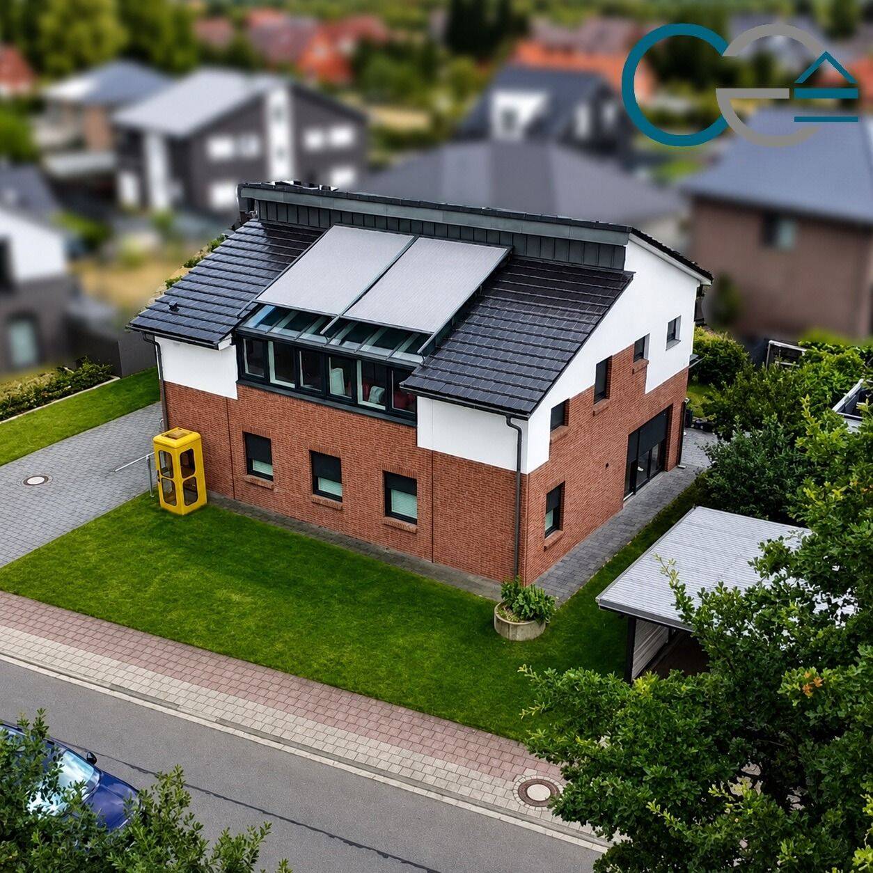 Reizvolles Architektenhaus mit Weserblick, großem Wintergarten und Doppelgarage in Drakenburg, 31623 Drakenburg