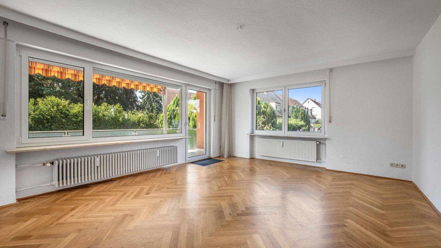 Wohngefühl wie im Einfamilienhaus – Gartenwohnung mit Balkon & Garage +++ provisionsfrei +++, 90409 Nürnberg (Großreuth h. d. Veste Gärten h. d. Veste Maxfeld Schoppershof)