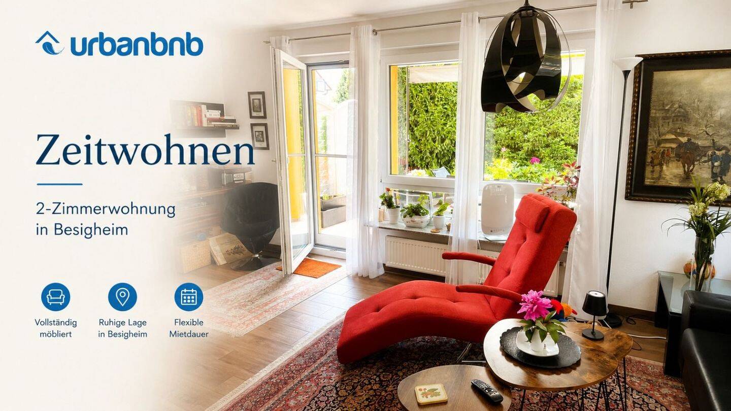 Möblierte 2-Zimmerwohnung Besigheim – Wohnen auf Zeit nahe Heilbronn & Ludwigsburg, 74354 Besigheim