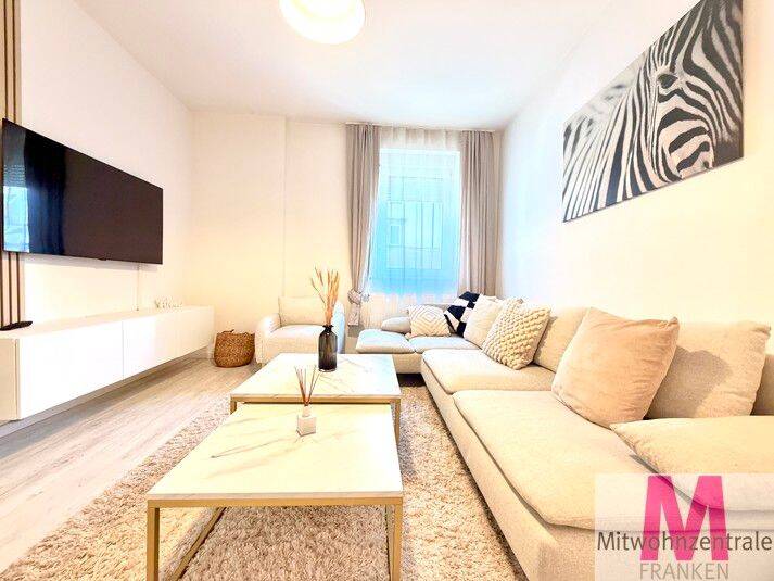Exklusive, frisch sanierte und möblierte 2-Zimmerwohnung in zentraler Lage in Nürnberg, 90489 Nürnberg (Gärten bei Wöhrd Rennweg Veilhof Wöhrd)