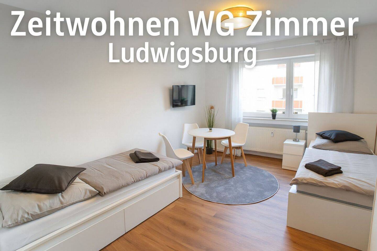 WG Zimmer in Ludwigsburg möbliert – Zeitwohnen mit Komfort und Stil, 71642 Ludwigsburg